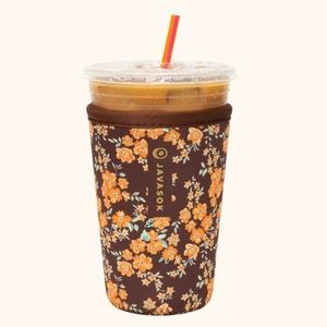 NEW Fall Floral🧡 Java Sok Iced Coffee Sleeve